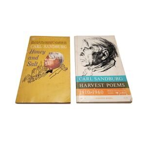 Carl Sandburg Vintage Poetry Book Set - Harvest Poems & Honey